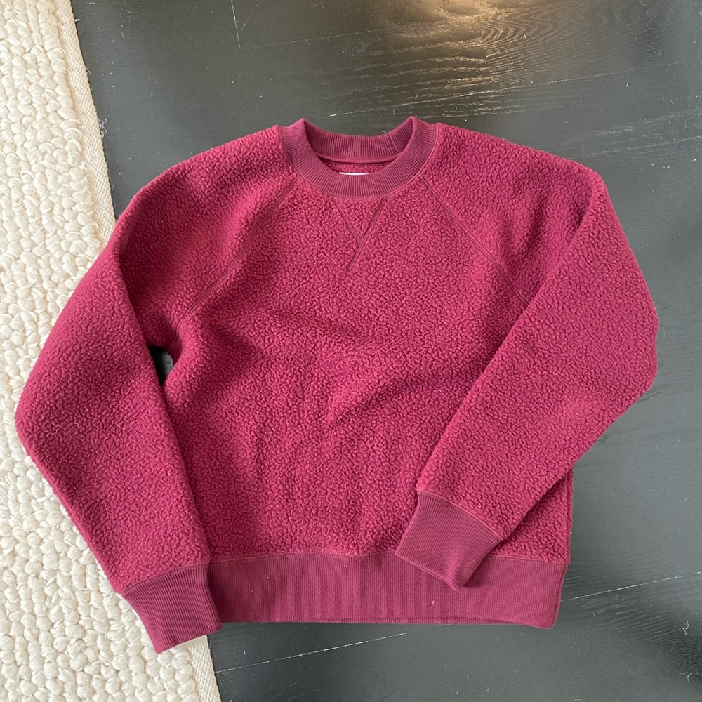 Everlane burgundy sweatshirt